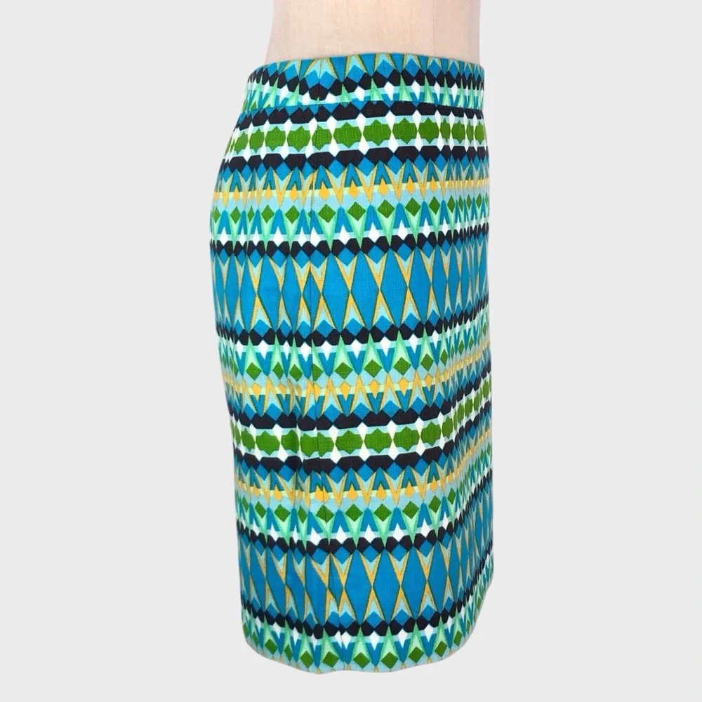 J Crew Geometric Basketweave Pencil Skirt‎